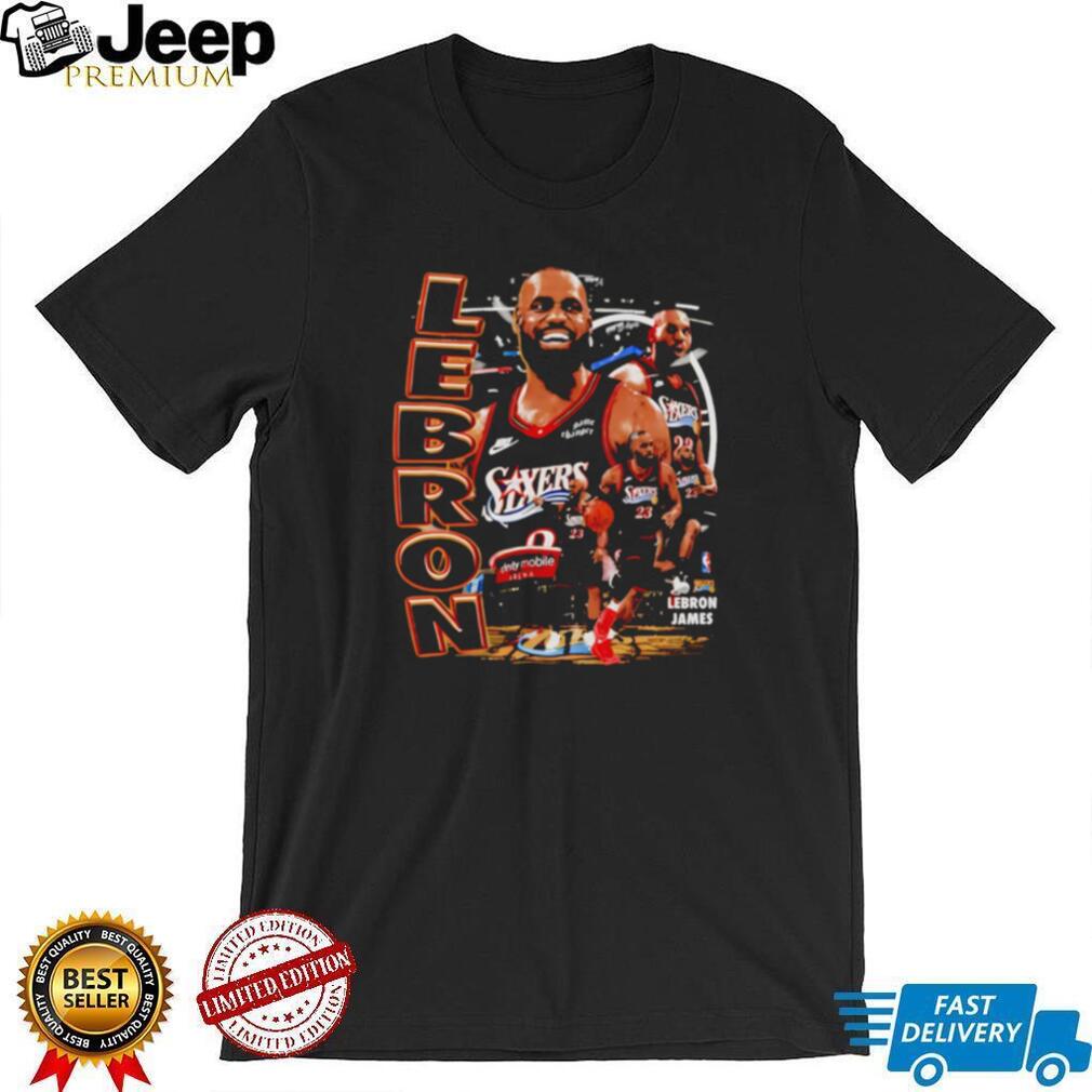LeBron James Sixers Basketball graphic shirt