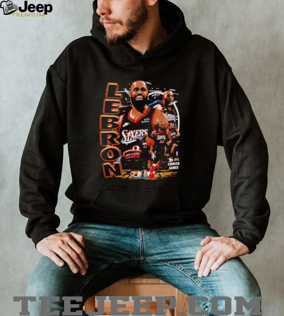 LeBron James Sixers Basketball graphic shirt