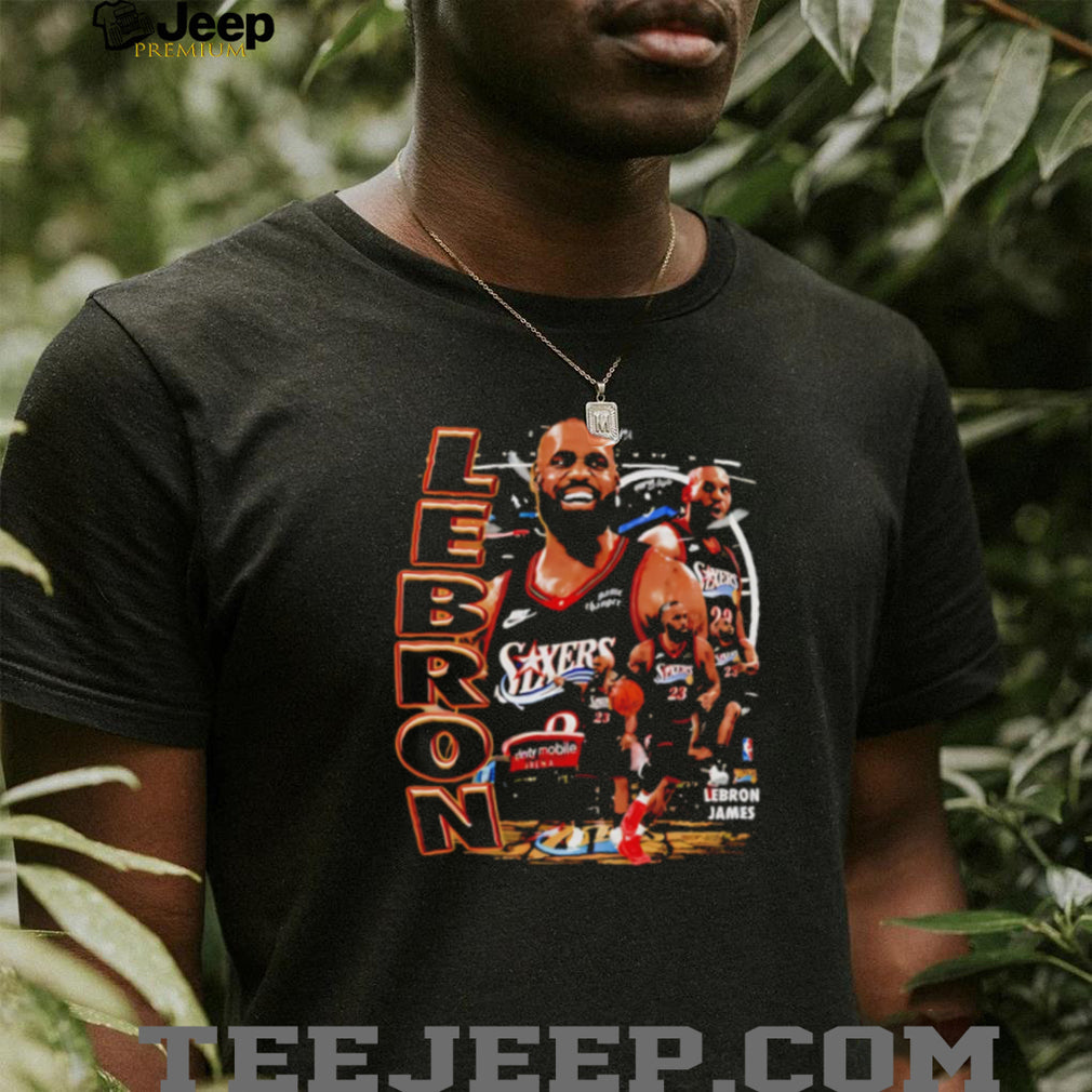 LeBron James Sixers Basketball graphic shirt