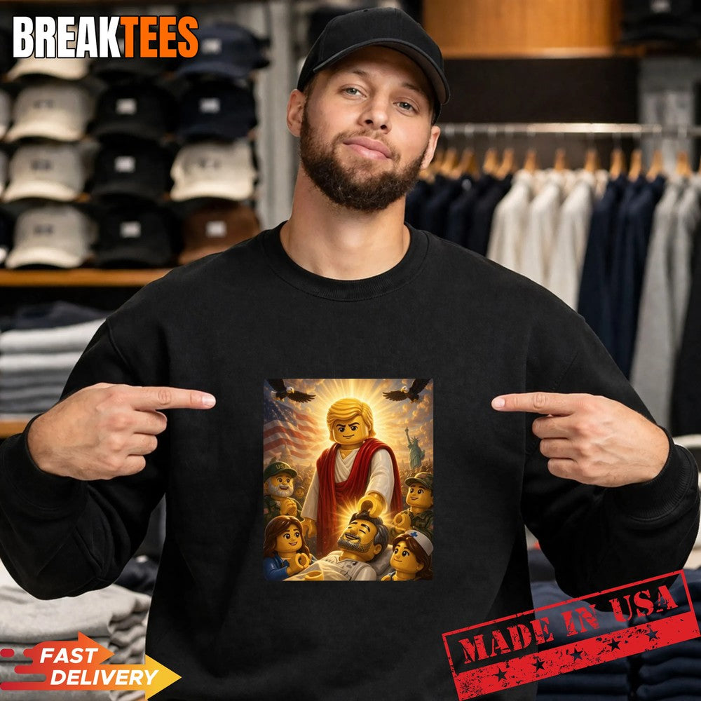 Lego Trump Jesus Parody Shirt