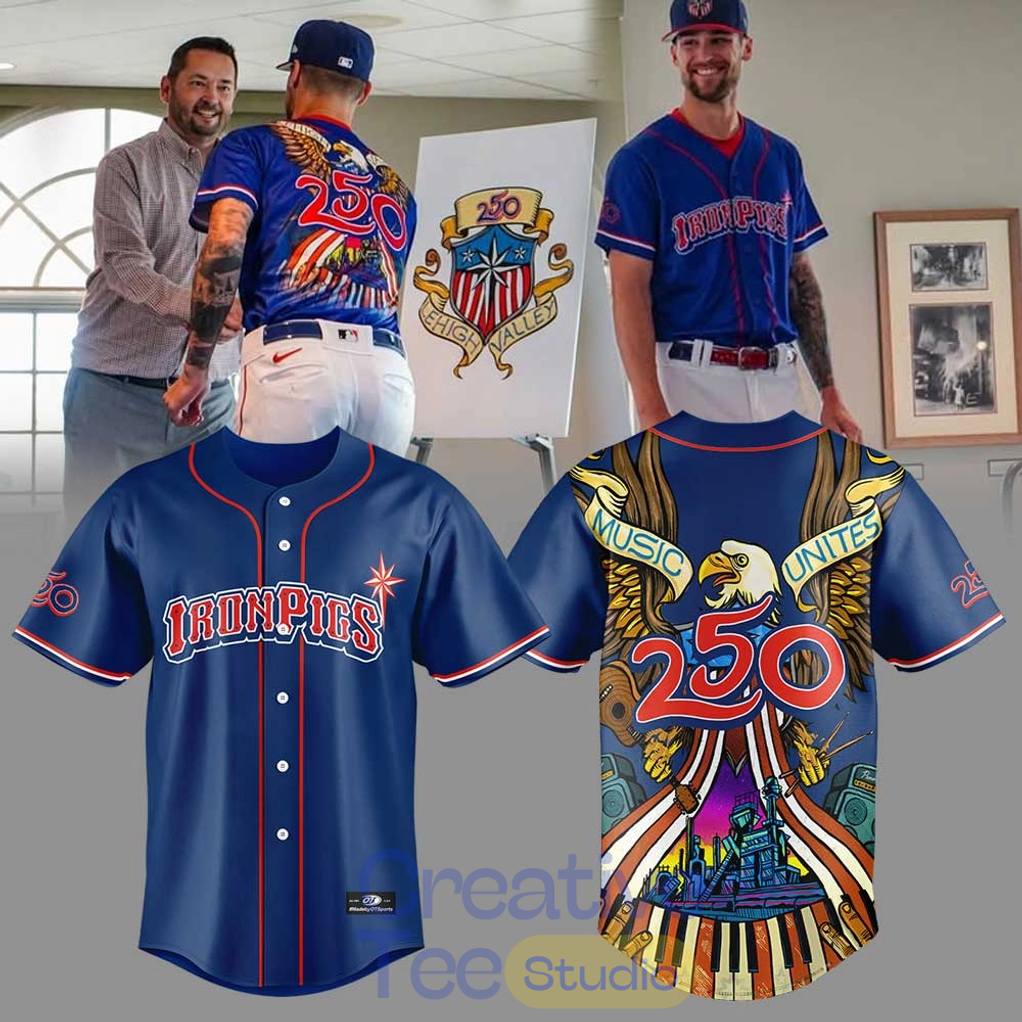 Lehigh Valley IronPigs Celebrate 250th of America Special Baseball Jersey