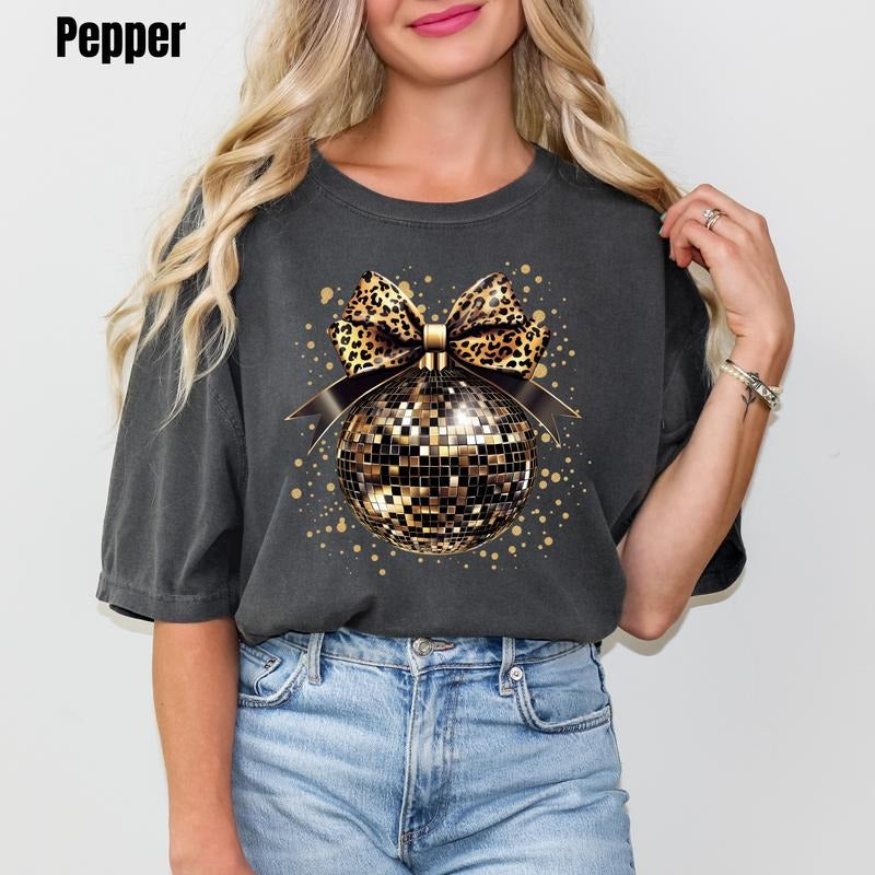 Leopard Disco Ball Comfort Colors T-Shirt 'SBSNLB' Hoodie, Sweatshirt | PodTeesHub.com