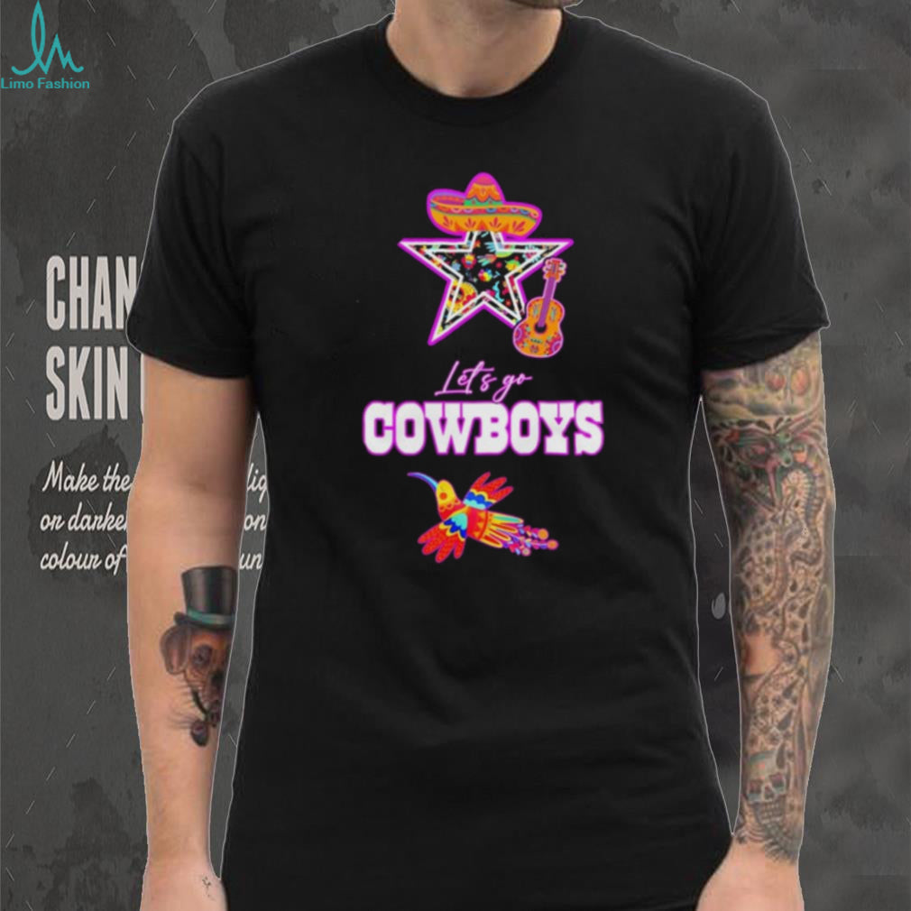 Let’s Go Cowboys Hispanic Heritage Fiesta Mexican Folk shirt