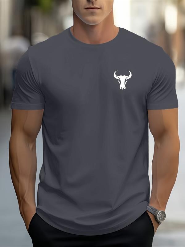 Letter Pattern Printed T-Shirt, Short Sleeve Casual Top for Summer, Trendy Fashion Tee for All Seasons Hoodie, Sweatshirt