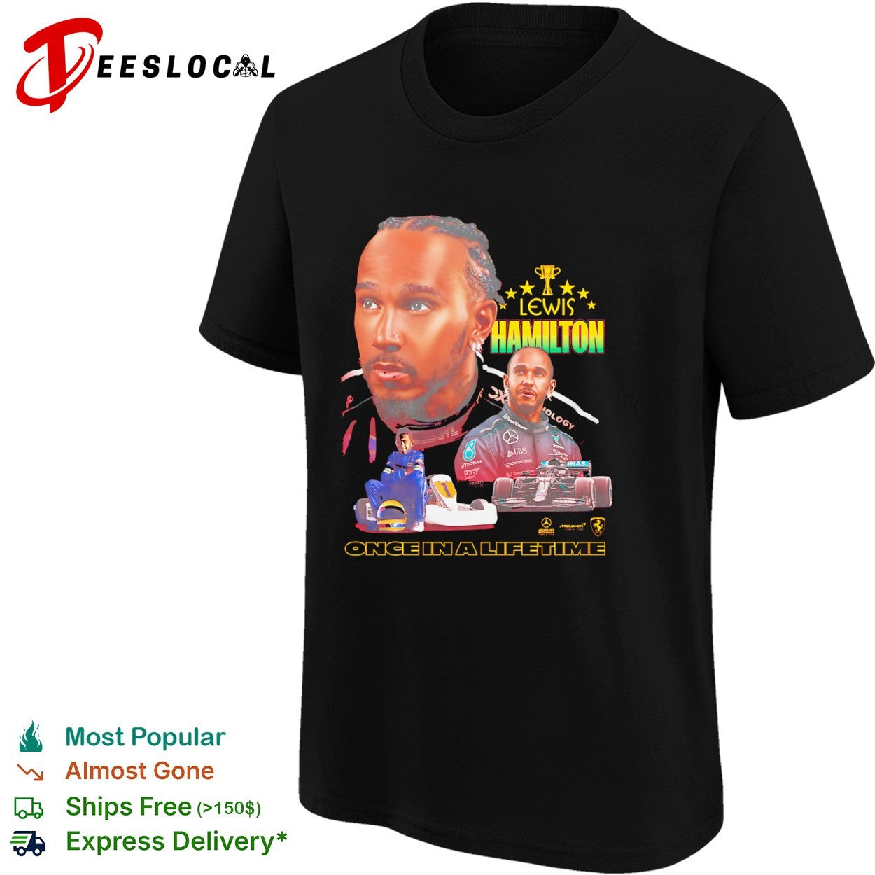 Lewis Hamilton Mercedes F1 Ferrari Once in a Lifetime shirt