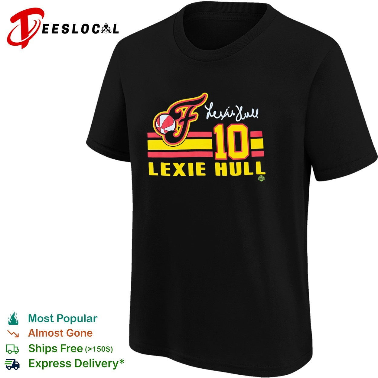 Lexie Hull Indiana Fever WNBA 10 Basketball shirt