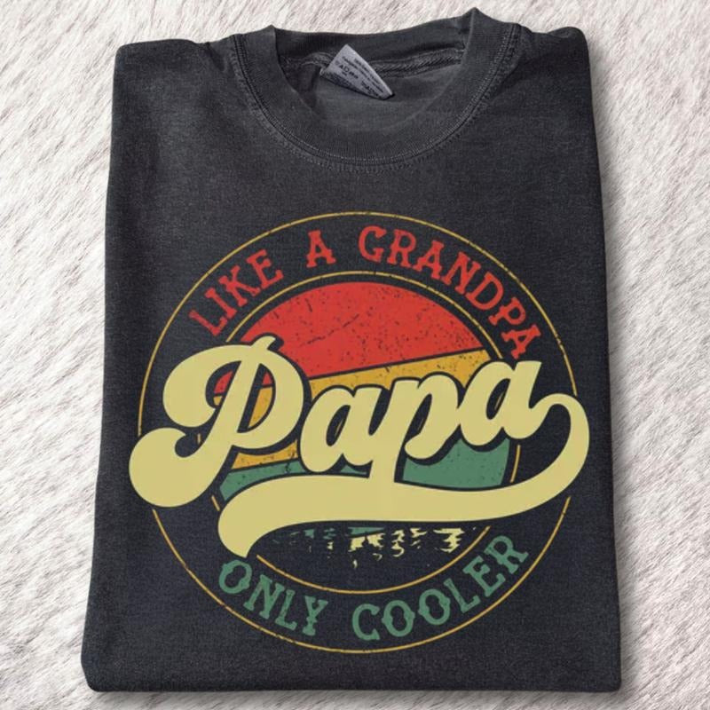 Like A Grandpa Only Cooler Shirt, Only Cooler Tee, Retro Cool Grandpa t-shirt, Cool Papa shirt, Retro Papa tshirt Hoodie,...