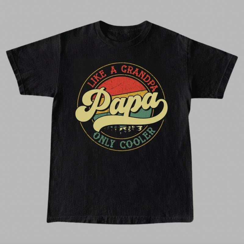 Like A Grandpa Papa Shirt, Only Cooler Tee, Retro Cool Grandpa t-shirt, Cool Papa shirt, Retro Papa tshirt Hoodie, Sweatshirt