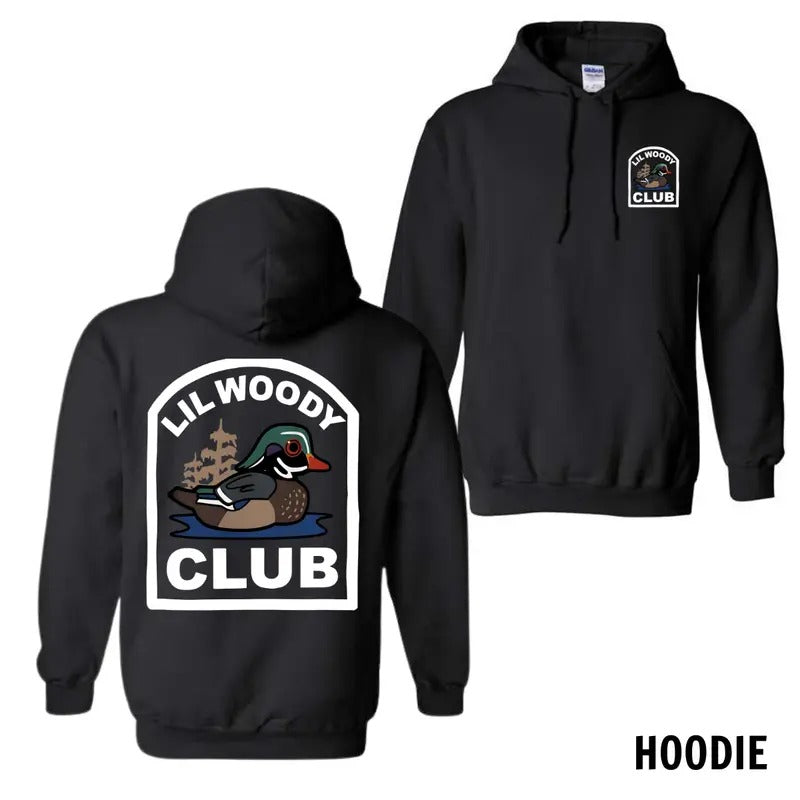 Lil Woody Club Menswear Hoodie, Sweatshirt, and T-Shirt