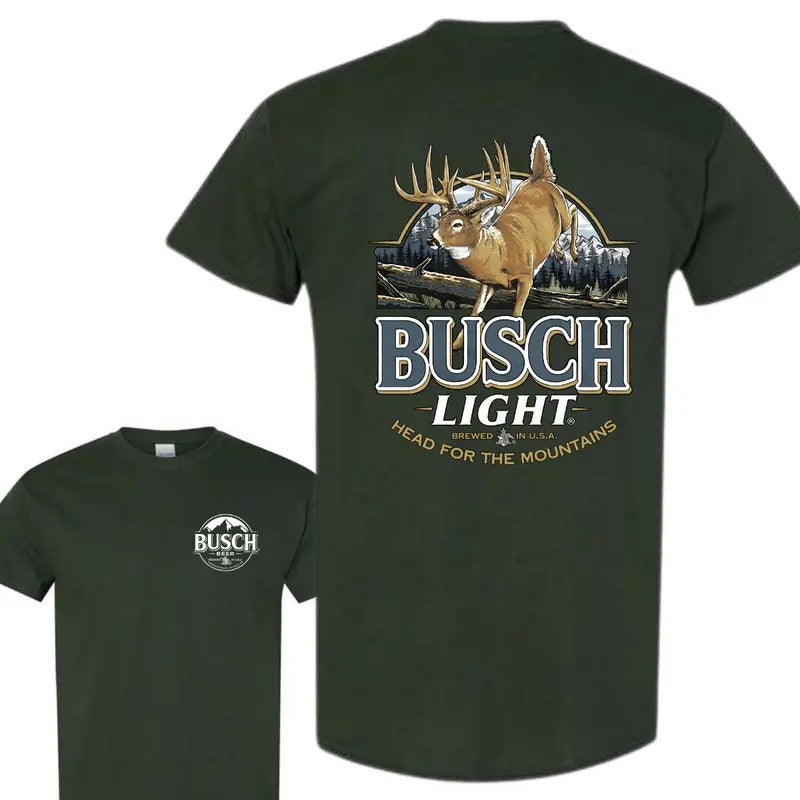 Limited Busch Light Deer Label Double Side Shirt Hoodie, Sweatshirt | PodTeesHub.com