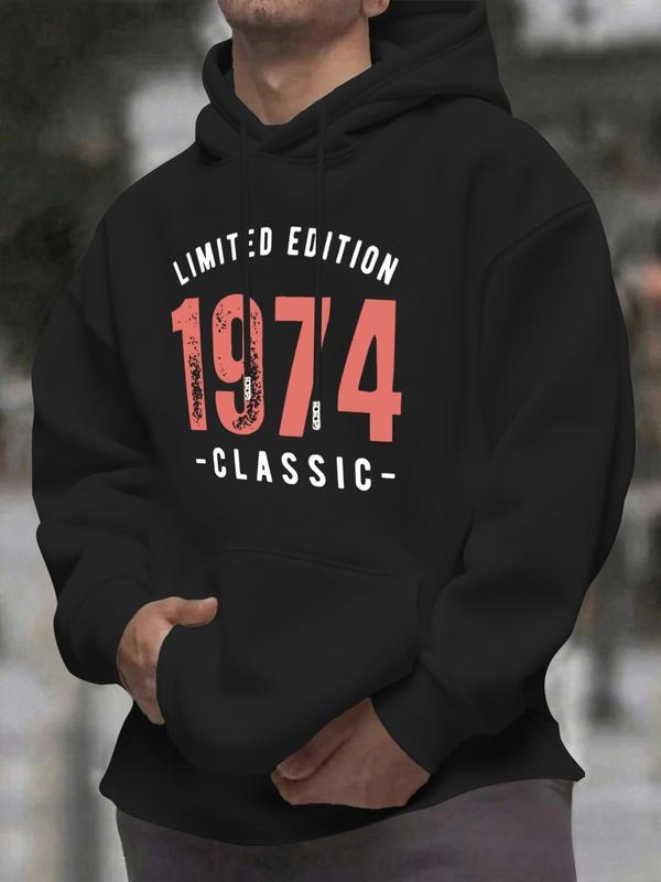 Limited Edition Hooded Sweatshirt, Classic Vintage 1974 Pop Art Print, Casual Fitted Design, Spring & Fall Fashion, Daily...