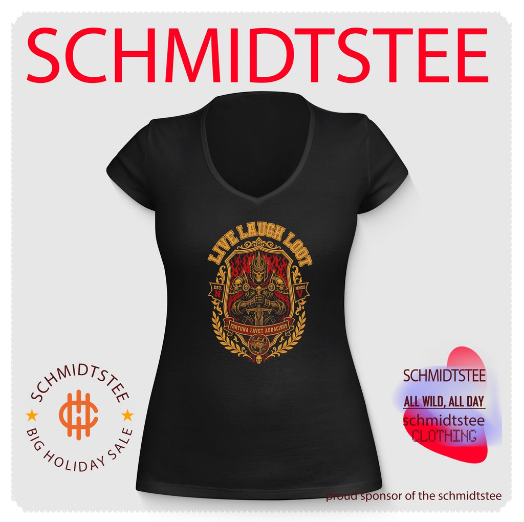 Live Laugh Loot Skeleton Knight Fortuna Favet Audacibus shirt