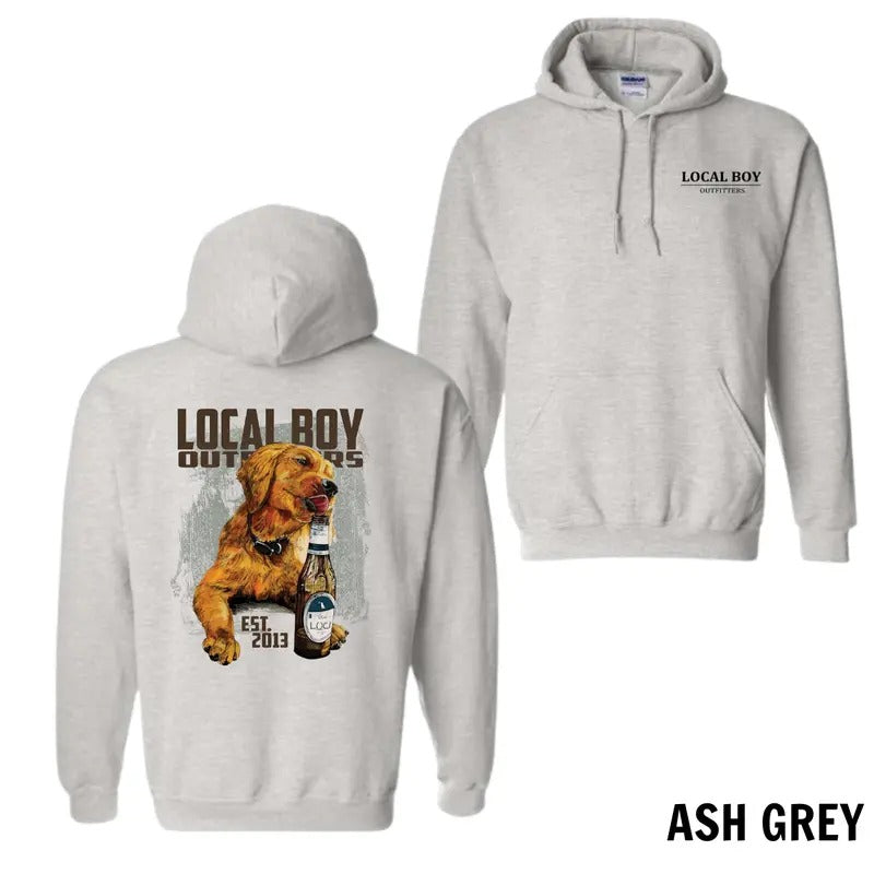 Local Boy Outfitters Hoodie Shirt - Golden Retriever Graphic, Comfortable and Stylish Outdoor-Themed Apparel for Men and...
