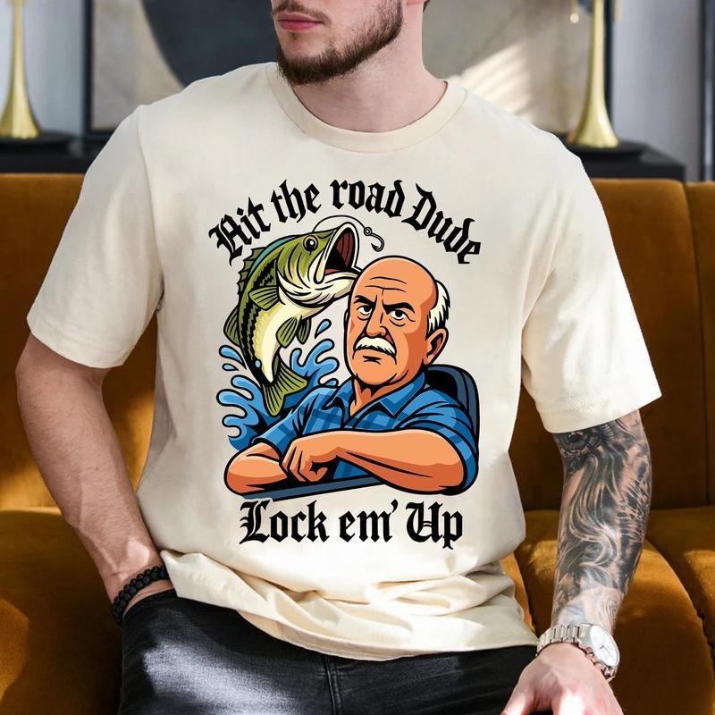 Lock Em Up Ver 2 T-Shirt Viral Funny Graphic Tee Shirt, Fashion Cotton, Menswear Graphic Tee, Gift for Women for Men,...