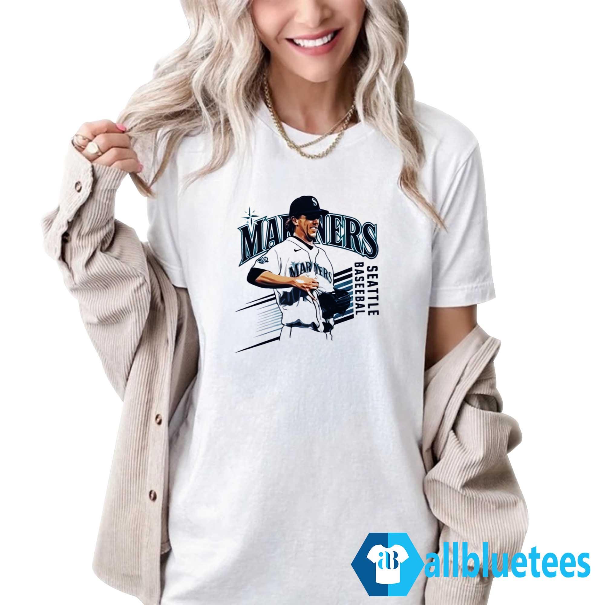 Logan Gilbert Mariners Baseball Pitcher Catches Ball Shirt