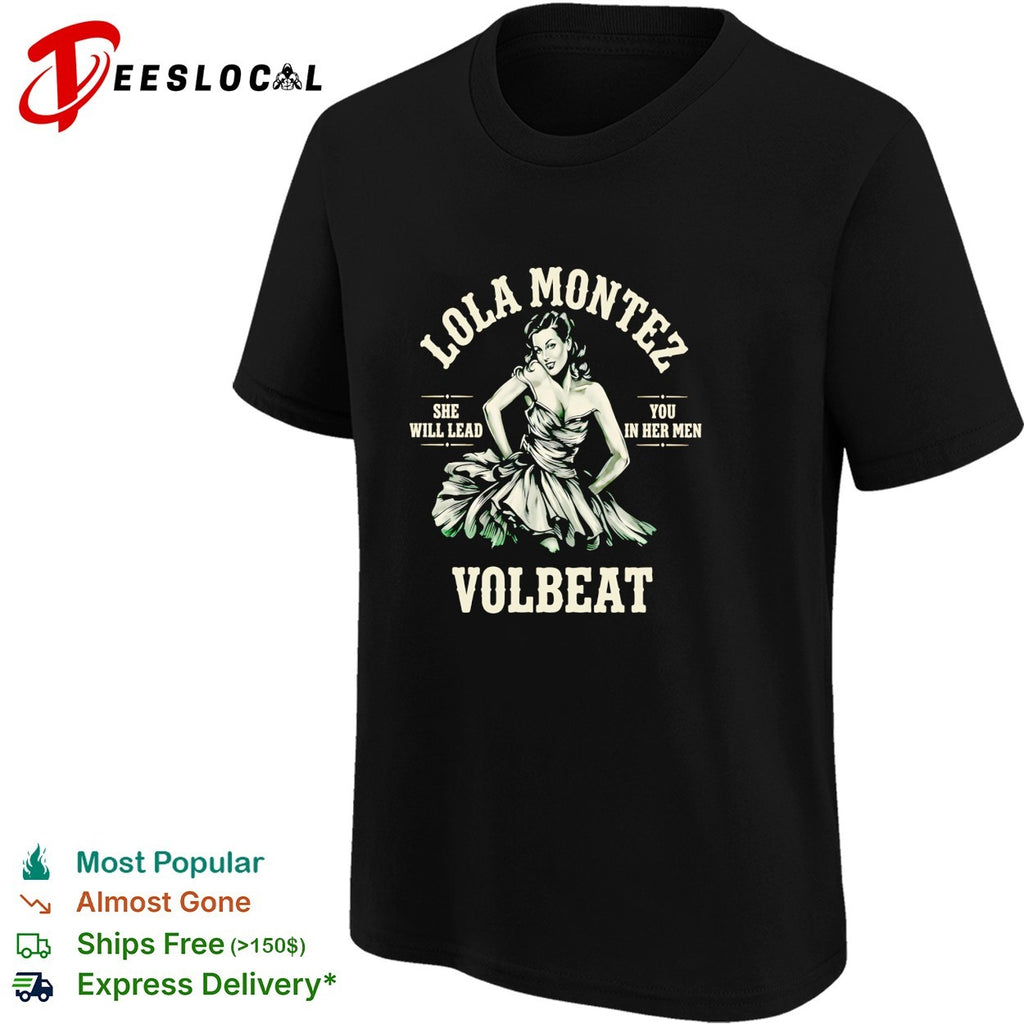 Lola Montez Volbeat pin up band shirt