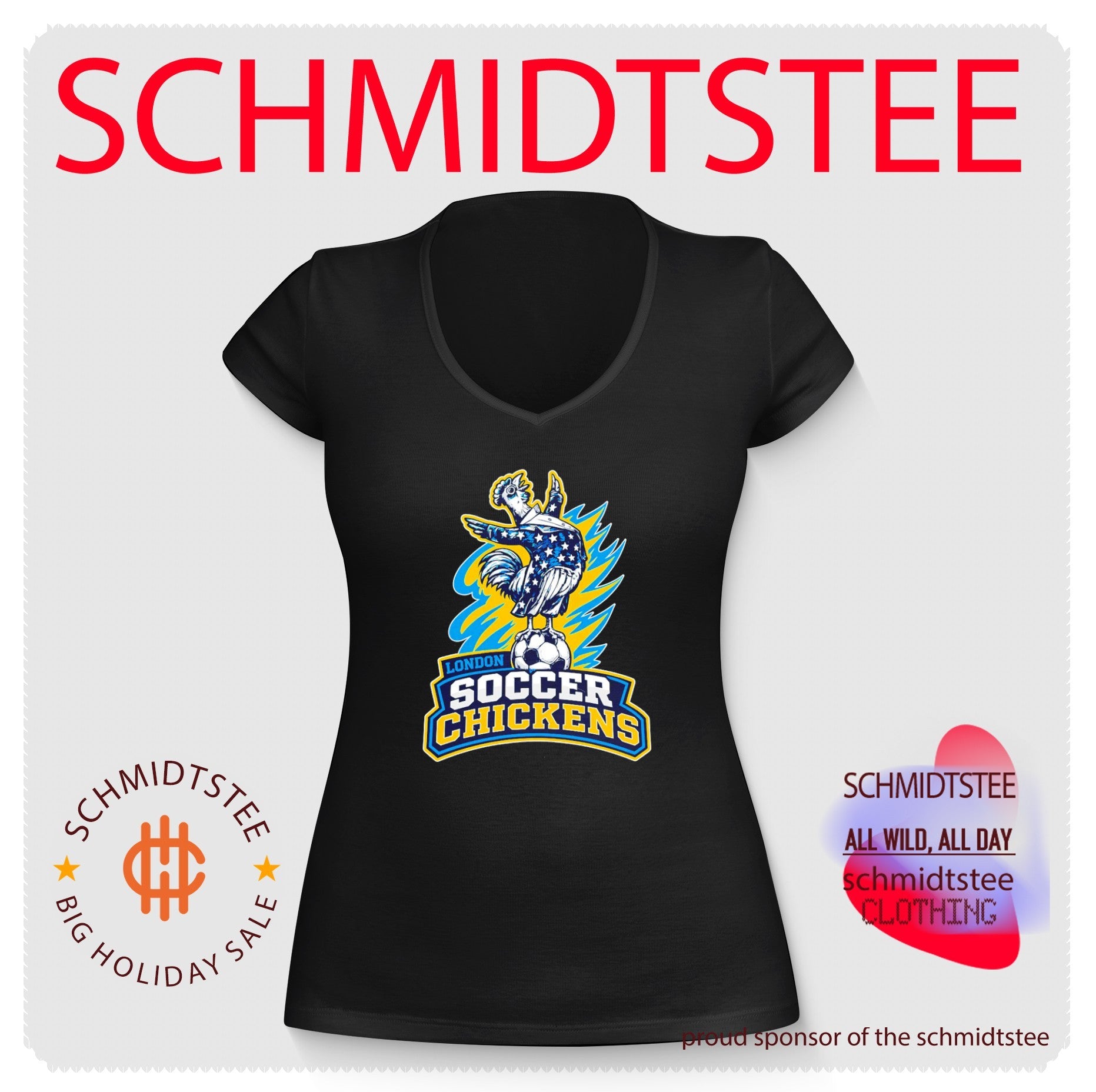 London Soccer Chickens Football Fan Banter shirt
