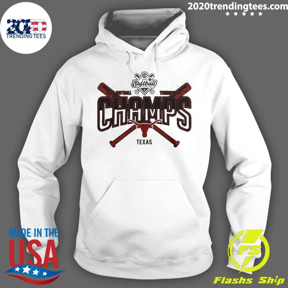 Longhorns 2026 Sec Softball Tournament Champions Locker Room Shirt