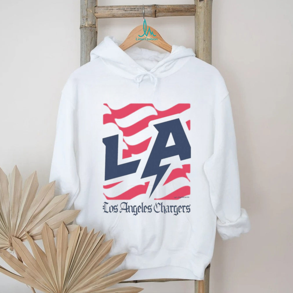 Los Angeles Chargers American 250th Flag Heritage Wordmark shirt
