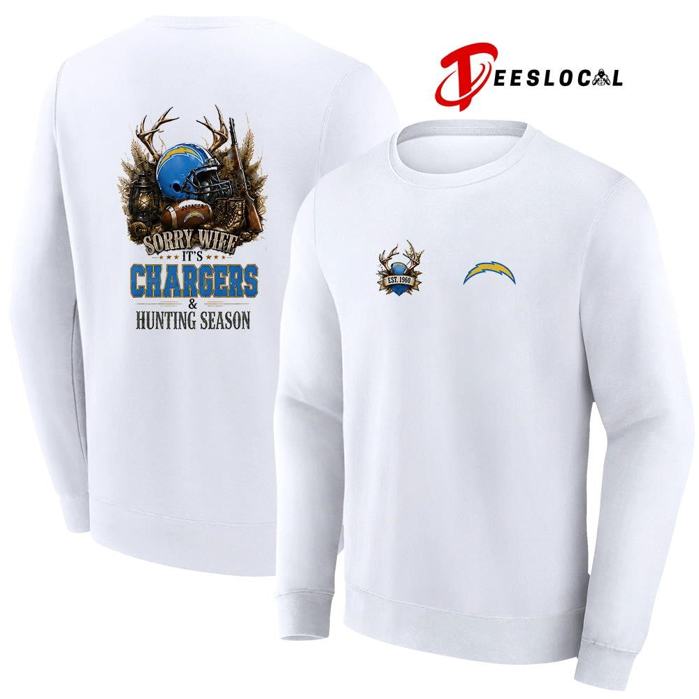 Los Angeles Chargers sorry wife it’s hunting season deer shirt