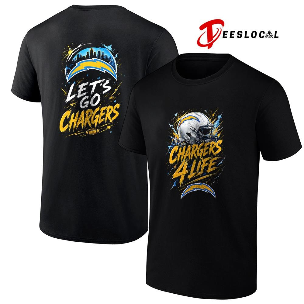 Los Angeles Chargers x fan 4 life graphic shirt
