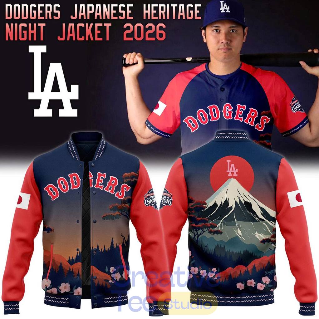 Los Angeles Dodgers x Japanese Heritage Night 2026 Special Baseball Jacket