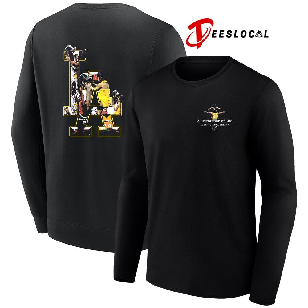 Los Angeles Lakers Kobe Bryant and Gianna Bryant Mamba a celebration of life graphic shirt