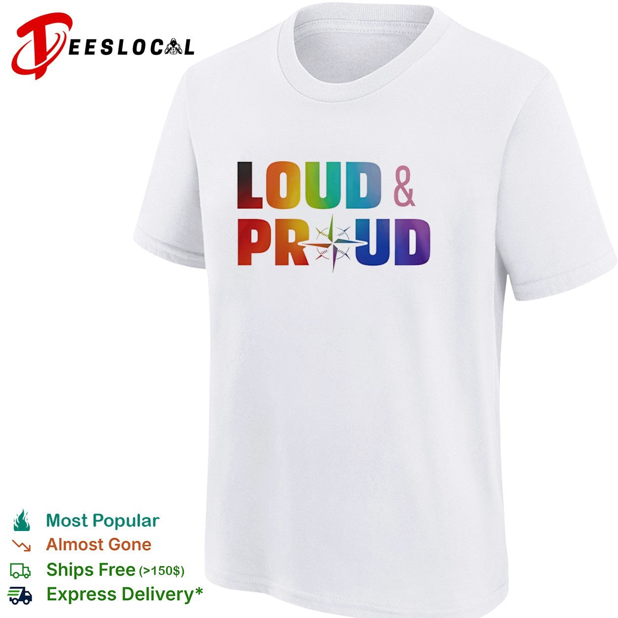Loud and proud Seattle Mariners compass logo shirt