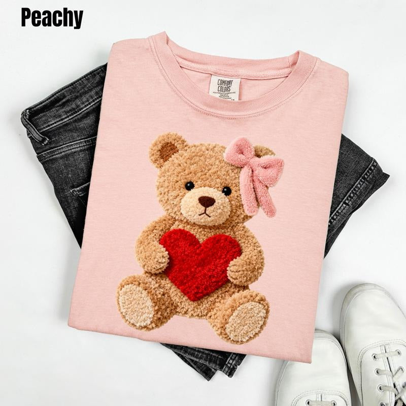 Love Teddy Fake Fluffy Comfort Colors T-Shirt 'BFNLB' Hoodie, Sweatshirt | PodTeesHub.com