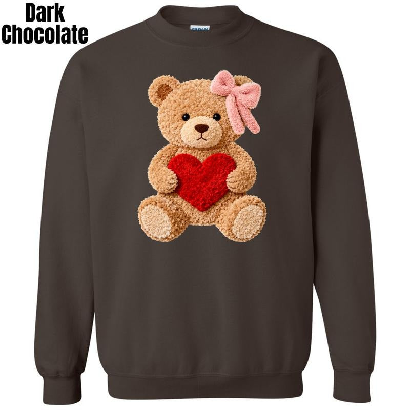 Love Teddy Fake Fluffy Sweatshirt 'BFNLB' T-Shirts, Hoodie | PodTeesHub.com