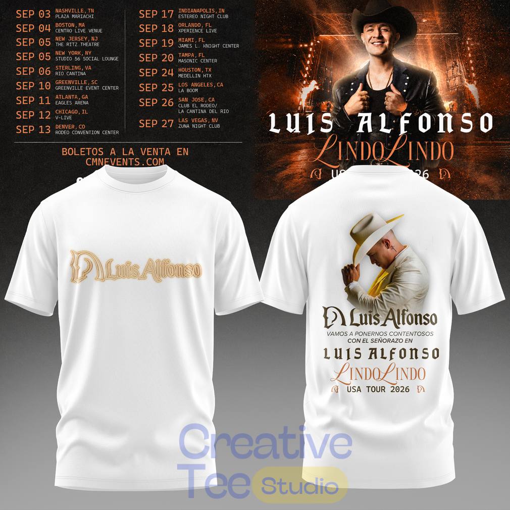 Luis Alfonso Lindo Lindo USA Tour 2026 T-Shirt