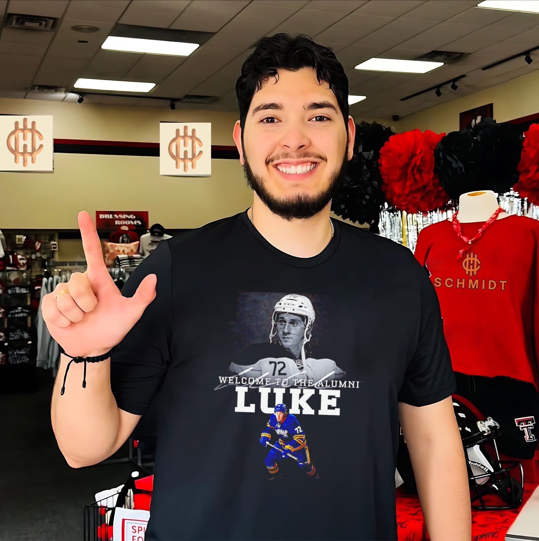 Luke adam Buffalo Sabres welcome to the alumni shirt