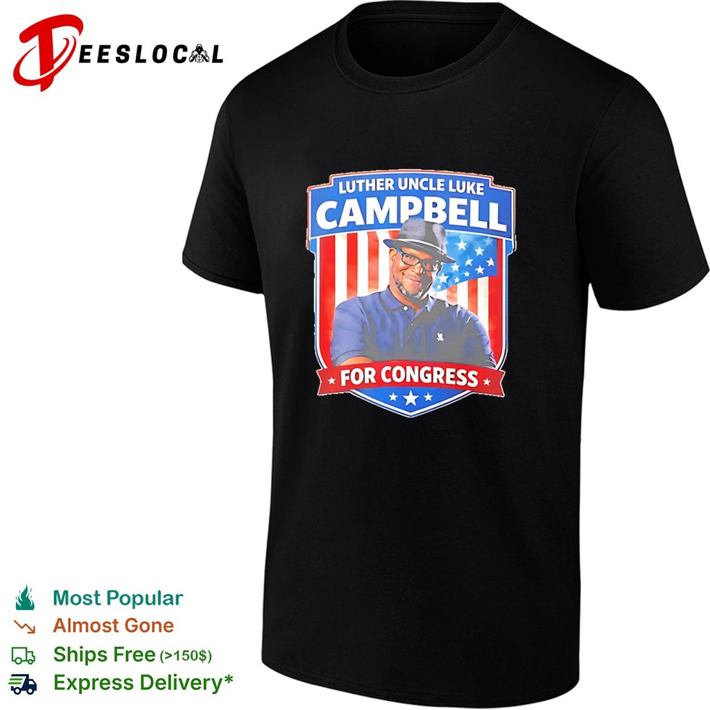 Luther Uncle Luke Campbell for Congress United States Flag shirt