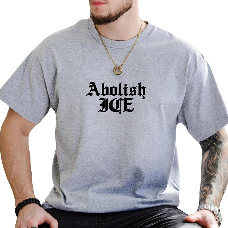 MAPTEES Abolish Ice Graphic Tee, Immigrants Make America Great T-shirt For Men, No One Is Illegal Shirt, Activism Men Tee...