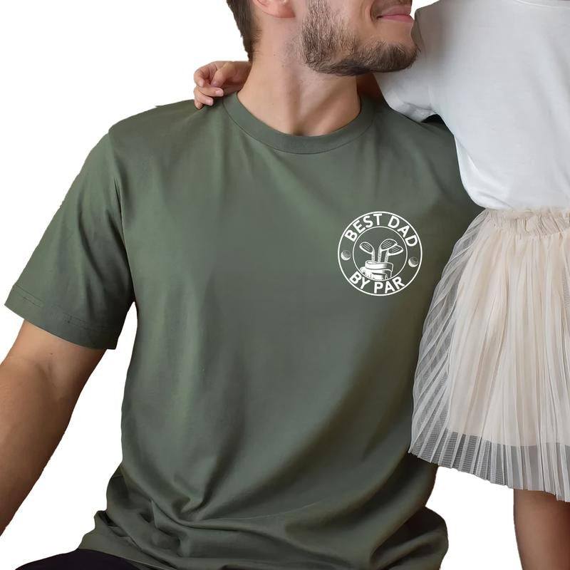 MAPTEES Best Dad By Par Graphic Tee, Golf Rad Dad T-shirt For Men, Funny Golf Dad Shirt, Cool Dads Club Men Tee, Father's...
