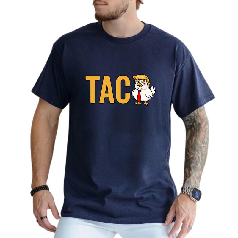 MAPTEES Funny TACO Graphic Tee, T Always Chickens Out T-shirt For Men, Subtle FDT Shirt, Funny Meme Chicken Men Tee,...