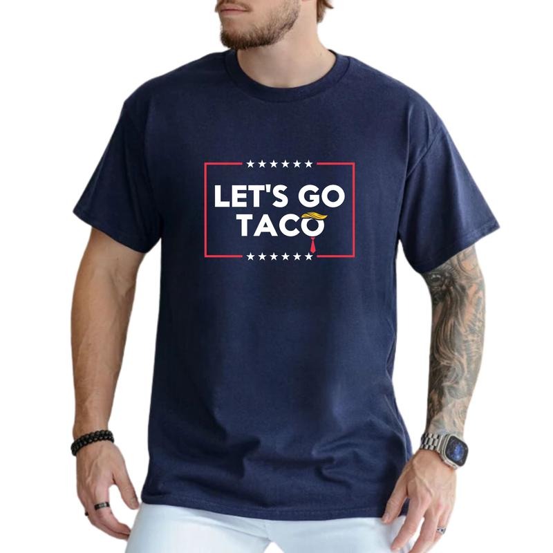 MAPTEES Let's Go TACO Graphic Tee, Subtle FDT T-shirt For Men, Sarcastic Always Chickens Out Shirt, Protest Men Tee,...