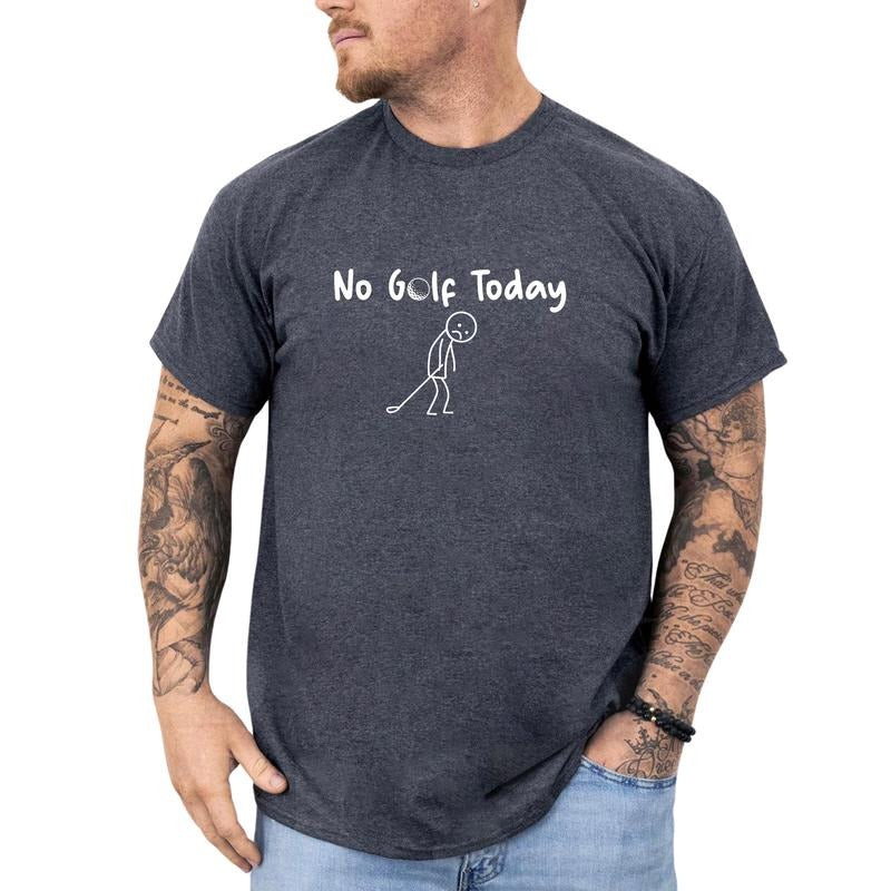 MAPTEES No Golf Today Graphic Tee, Funny Golfer T-shirt For Men, Sad Golfing Day Shirt, Golf Addicted Men Tee, Funny Gift...
