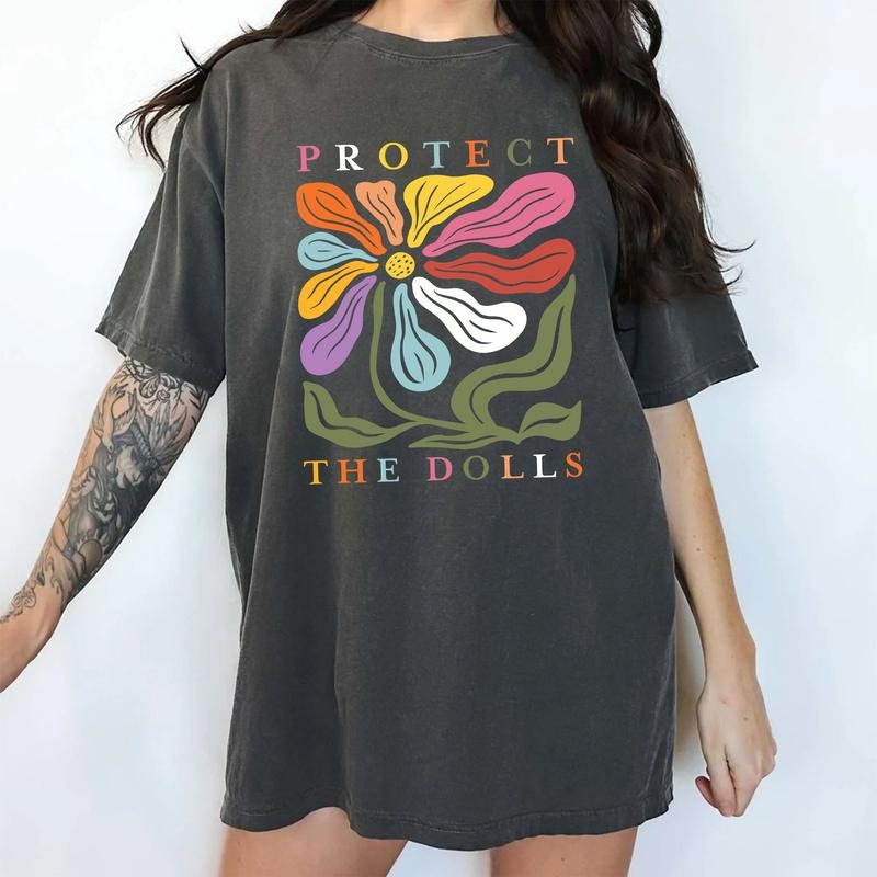MAPTEES Protect The Dolls Comfort Colors Shirt, Equality Graphic Tee, Feminist T-shirt, Human Rights Outfits, Trans...