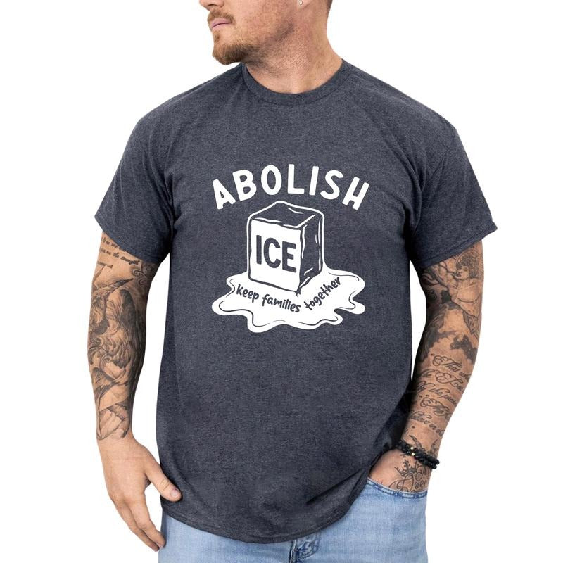 MAPTEES Sarcastic Abolish Ice Keep Families Together Graphic Tee, No Human Is Illegal T-shirt For Men, Human Rights...