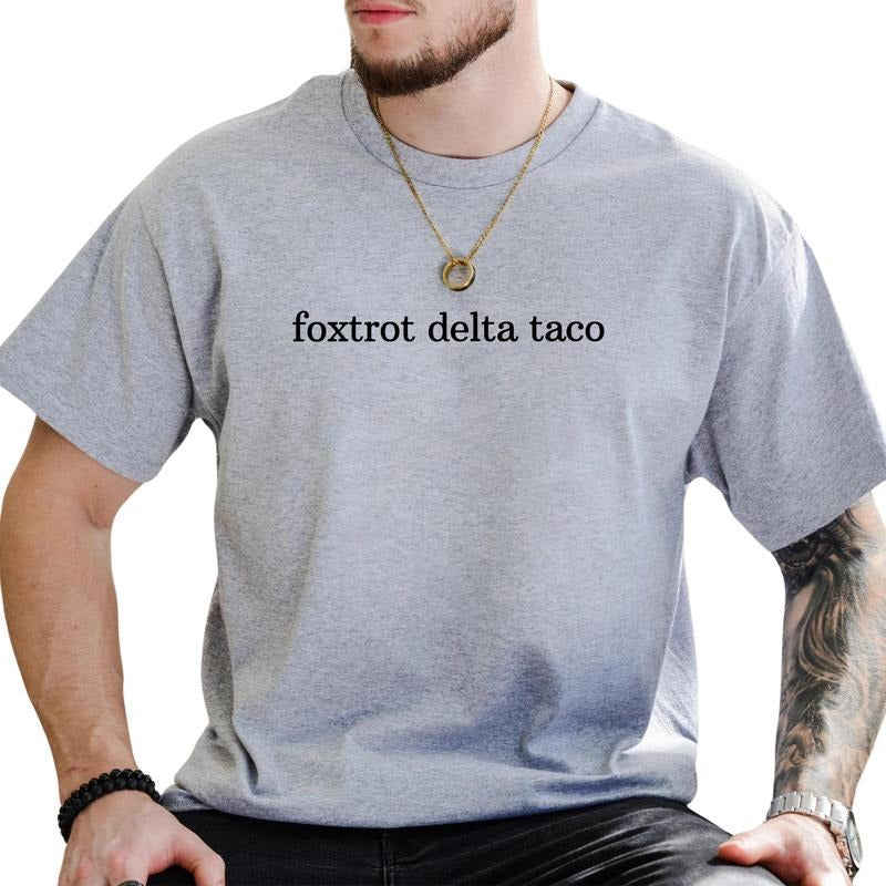 MAPTEES Subtle FDT Graphic Tee, Foxtrot Delta Taco T-shirt For Men, Sarcastic TACO Shirt, Anti MAGA Men Tee, Resist Men...