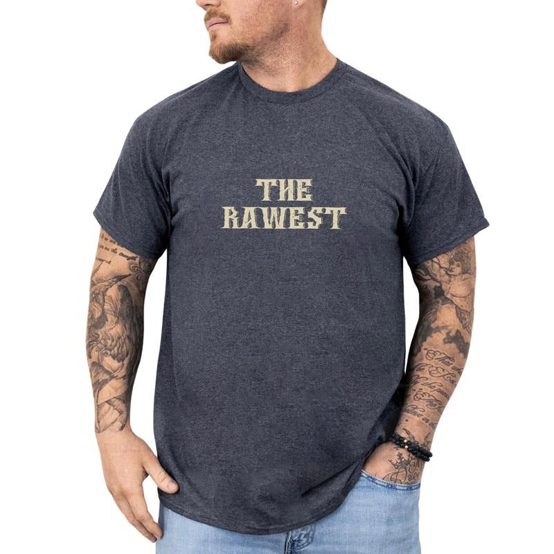 MAPTEES The Rawest Vintage Graphic Tee, Minimalist Streetwear T-shirt For Men, Cool Vintage Shirt, Retro Bold Text Men...