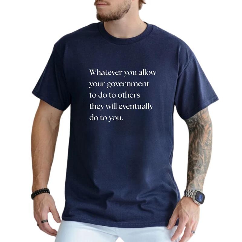 MAPTEES Whatever You Allow Graphic Tee, Human Rights T-shirt For Men, Stop Deportations Shirt, Protest Men Tee Hoodie,...