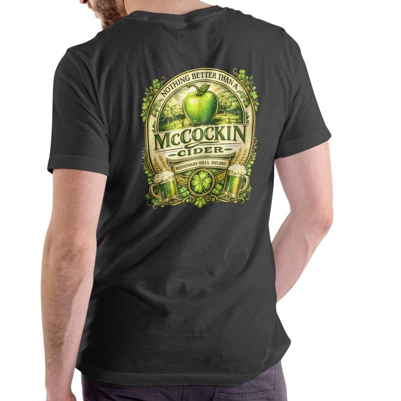 MCCOCKIN CIDER Funny name T Shirt, Unisex Cotton, St Patricks Day for men and women Hoodie, Sweatshirt | PodTeesHub.com