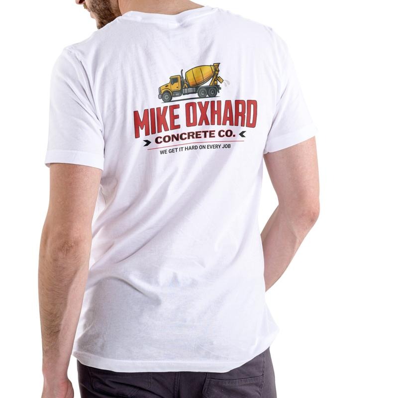 MIKE OXHARD CONCRETE COMPANY, Funny T Shirt Unisex Cotton funny name Hoodie, Sweatshirt | PodTeesHub.com