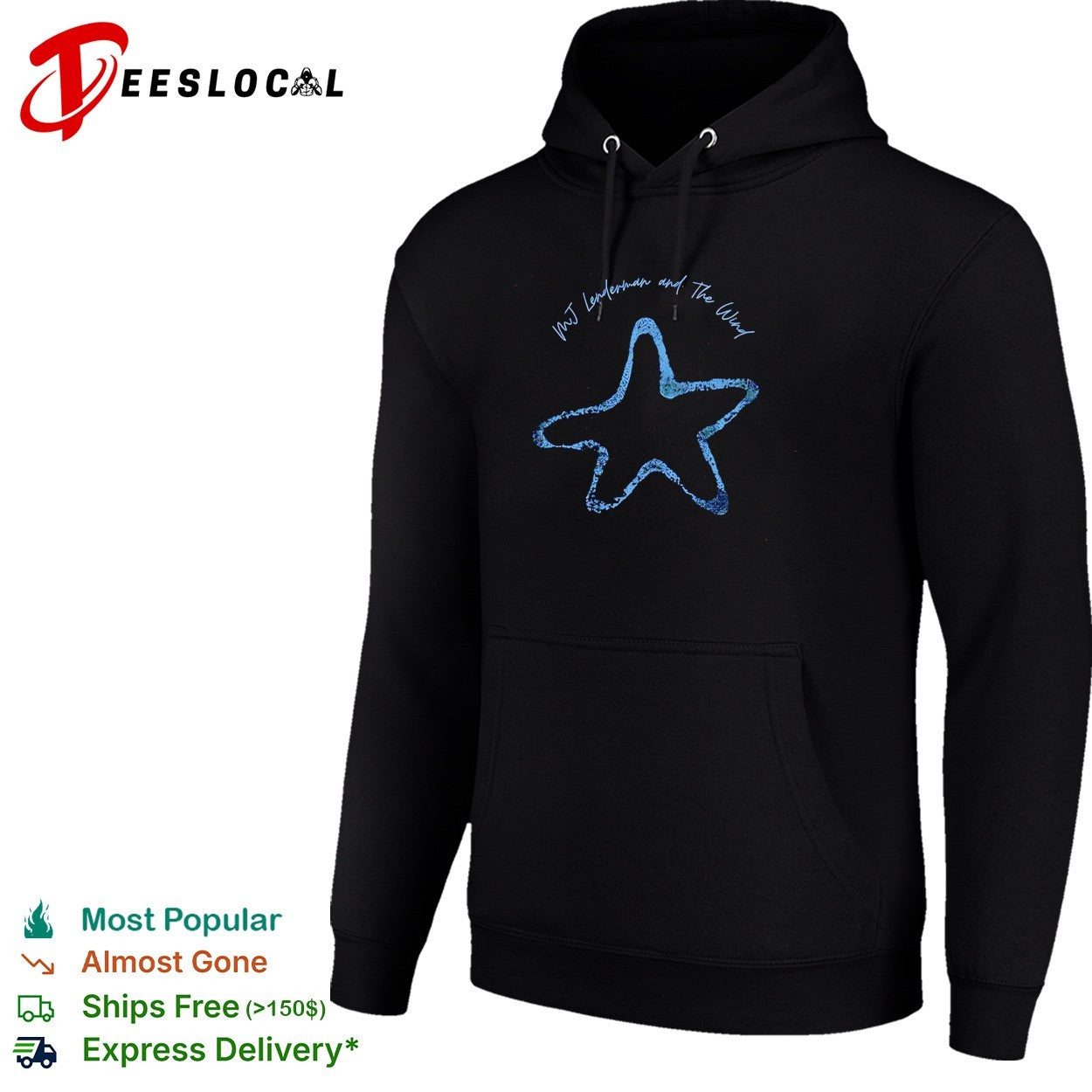MJ Lenderman and the Wind hand drawn star shirt