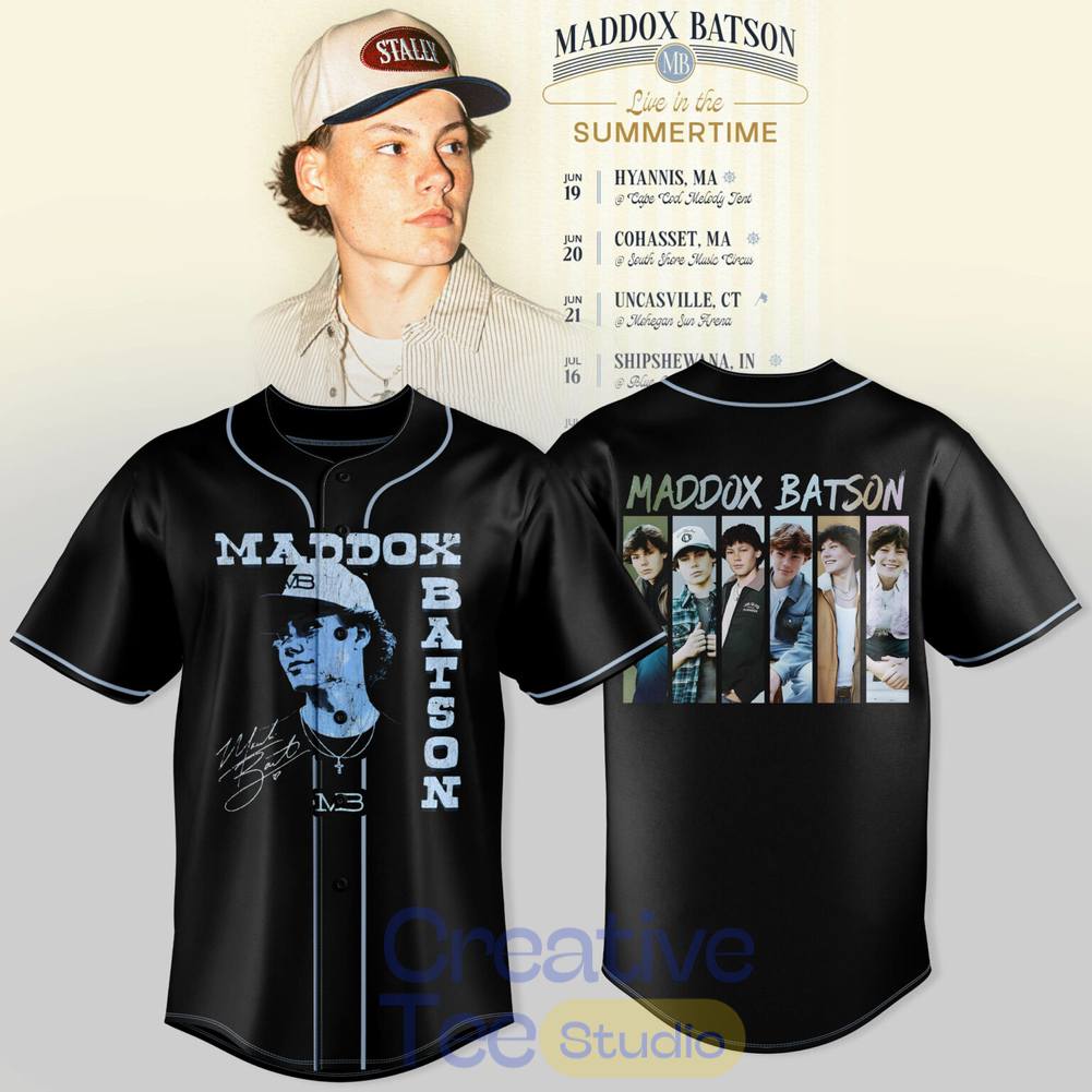 Maddox Batson Live in Summertime Tour 2026 Special Baseball Jersey