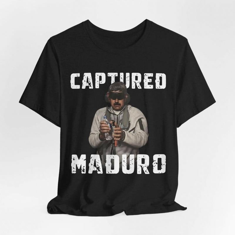 Maduro Captured 2026 T-Shirt, Venezuela Libre Captured Shirt For Men And Women Hoodie, Sweatshirt | PodTeesHub.com