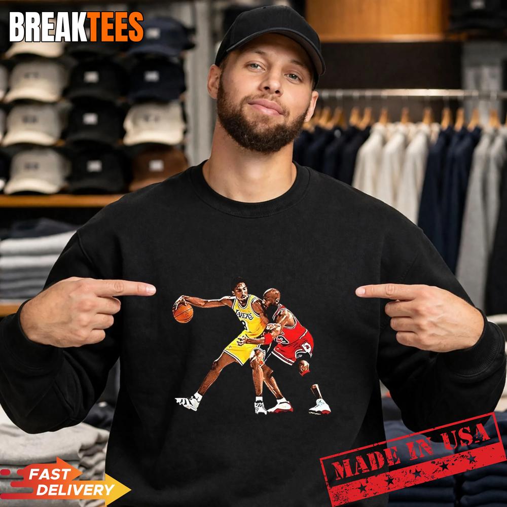 Magic Johnson vs Kobe Bryant NBA Moment For legends Shirt
