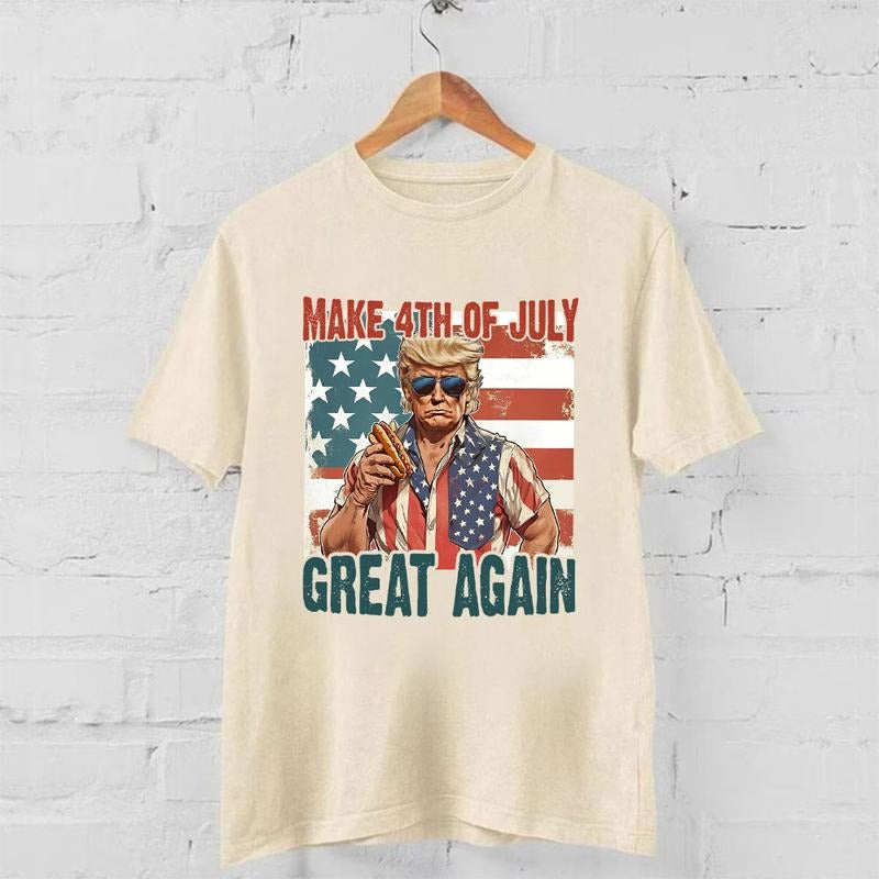 Make 4th Of July Great Again Shirt, Happy 4th of july Shirt, Retro American 4th Of July Shirt, 4th of July Trump Shirt...